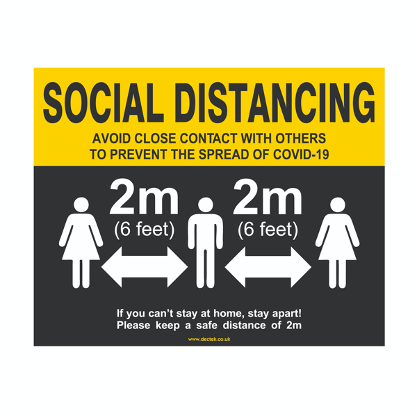 Social Distancing Floor Tags