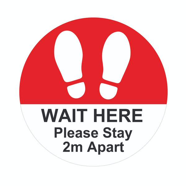 Social Distancing Floor Tags