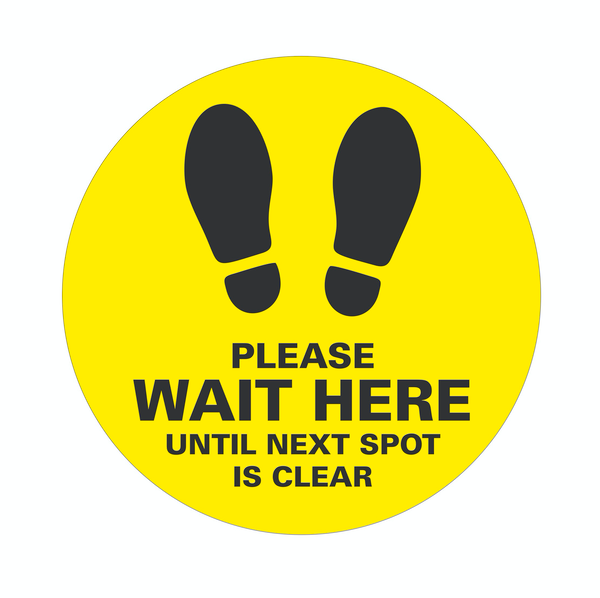Social Distancing Floor Tags