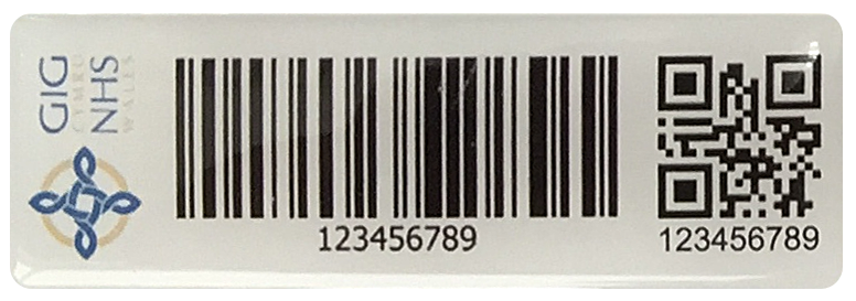 Resin Domed Polyester Tag Example 1