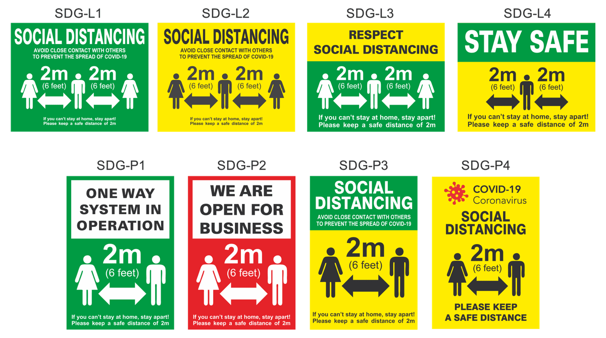 Social Distancing Posters